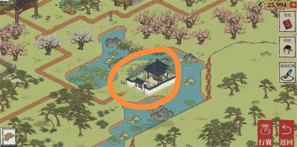 江南百景图桃花村碑文在哪 桃花村碑文具体位置