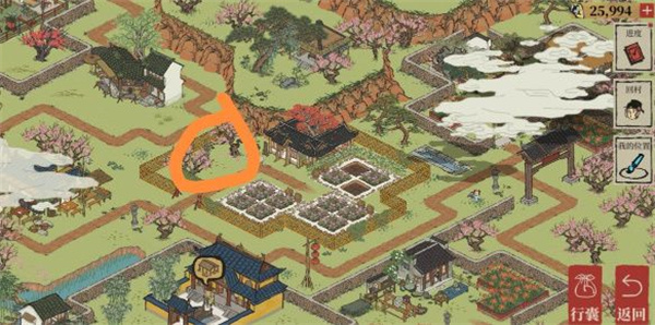 江南百景图桃花村碑文在哪 桃花村碑文具体位置