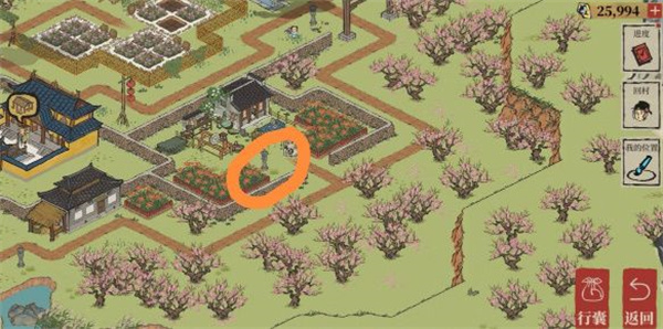 江南百景图桃花村碑文在哪 桃花村碑文具体位置