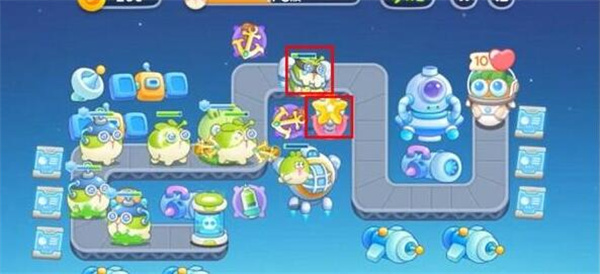 保卫萝卜4太空穿越18关攻略