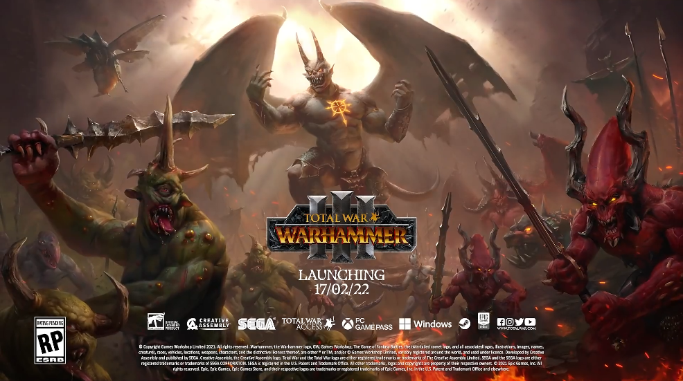 3DM速报：街头霸王6公布 全战战锤3Steam周销榜登顶