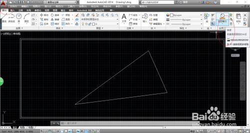 AutoCAD 2014距离查询功能测量两点之间的长度