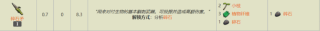 禁闭求生碎石矛获取方法 碎石矛怎么获得