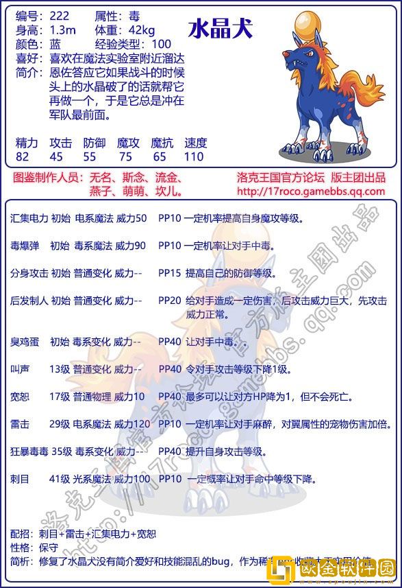 洛克王国水晶犬技能怎么搭配 水晶犬技能配招推荐