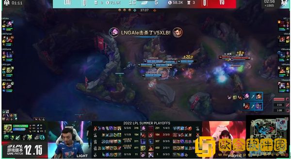 LNG后期给力拿下V5！RNG稳了！Ale完美绕后一战封神！