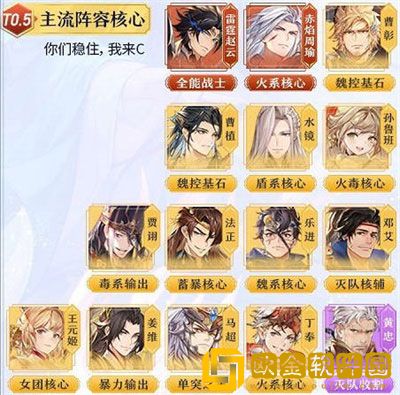 三国志幻想大陆9月最新武将强度排行榜一览2022