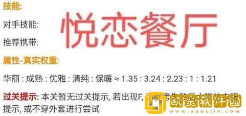 奇迹暖暖悦恋餐厅怎么高分过关 悦恋餐厅搭配方案