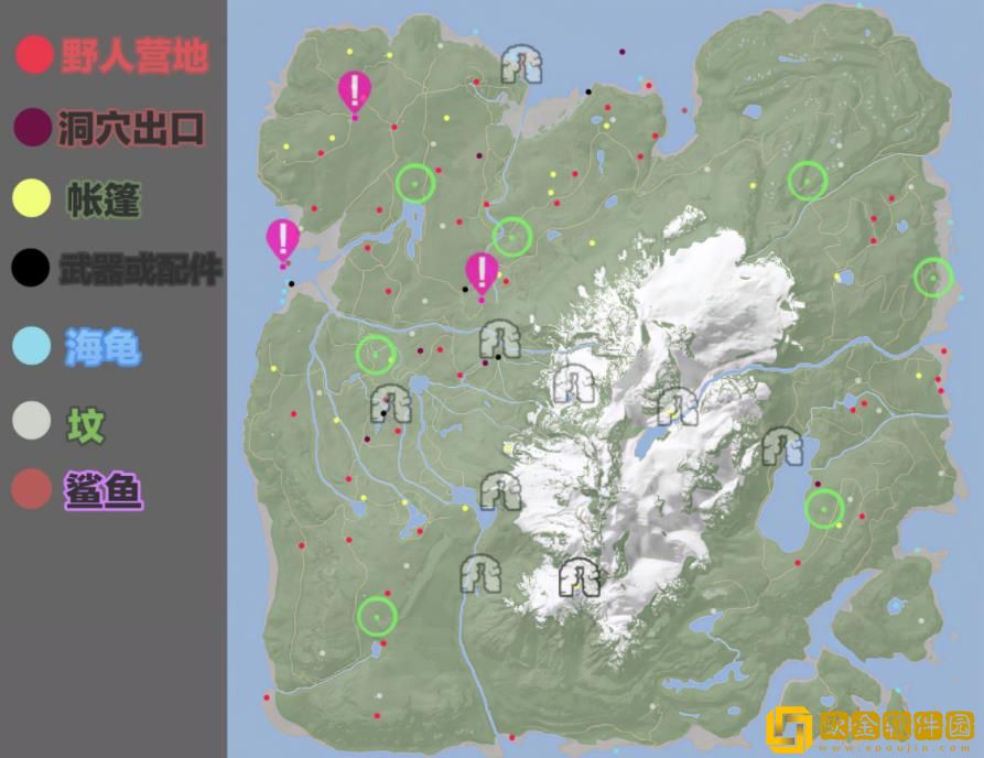 森林之子怎么找到野人营地-森林之子野人营地分布地图分享