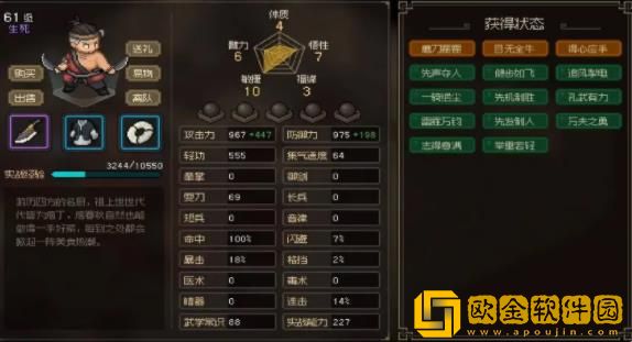 大侠立志传哪个侠客的强度最高-大侠立志传NPC队友建议介绍详解