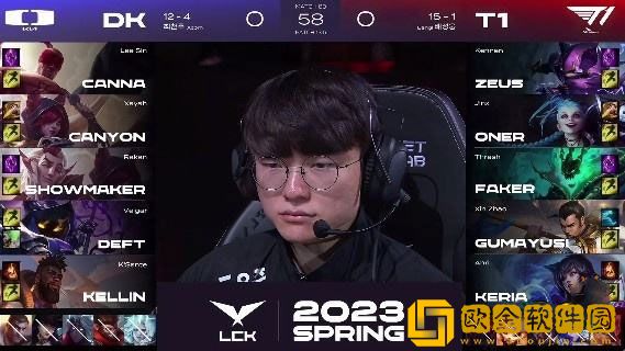 lck春季赛T1和DK谁赢了 Zeus凯南天雷进场人如其名