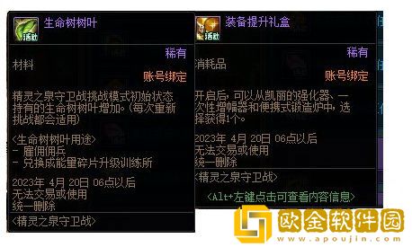 dnf精灵之泉守卫战有什么奖励 精灵之泉守卫战奖励
