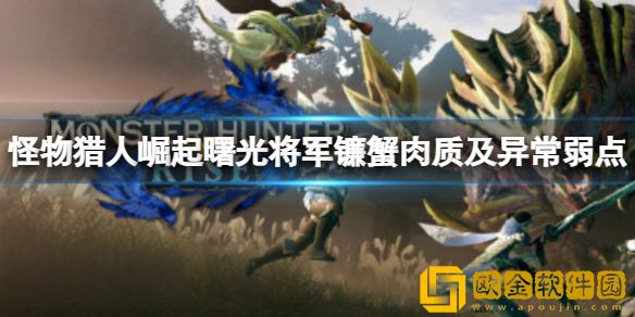 怪物猎人崛起将军镰蟹怎么打 曙光将军镰蟹肉质及异常弱点