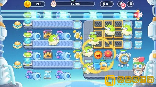 保卫萝卜4太空穿越第58关通关攻略