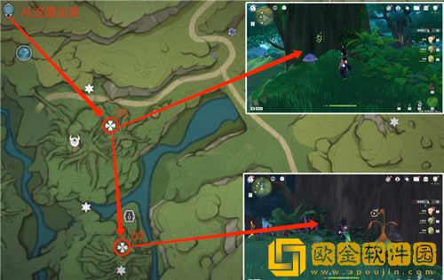 原神水天丛林七个枯萎的三相众物在哪