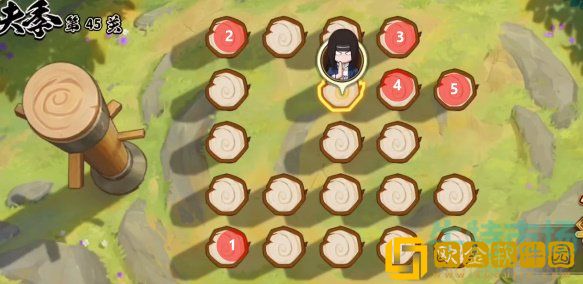 《火影忍者手游》功夫一笔画45关攻略