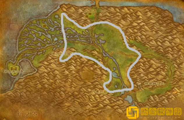 魔兽世界锡*石挖取位置