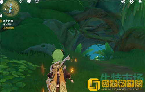 《原神》化城郭神像旁边的草神瞳获取方法