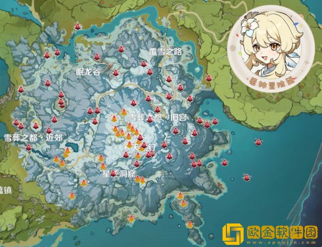 原神绯红玉髓在哪 原神绯红玉髓位置分布图一览