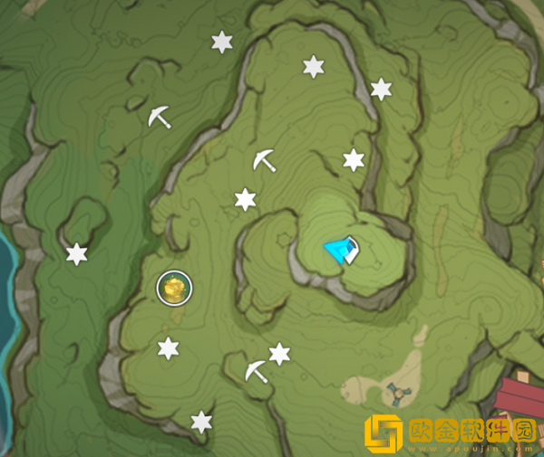 原神秘宝迷踪第三天宝藏位置图文一览-原神秘宝迷踪第三天宝藏在哪图片2