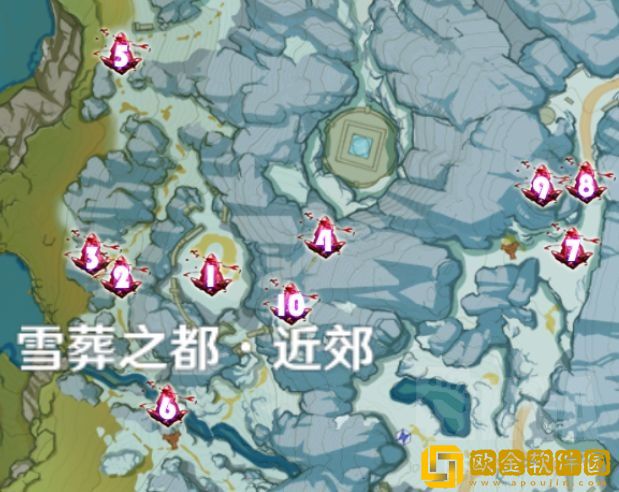 原神绯红玉髓在哪-原神绯红玉髓位置分布图一览图片8