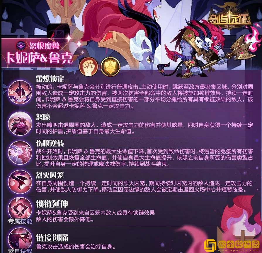 剑与远征卡妮萨鲁克技能详解