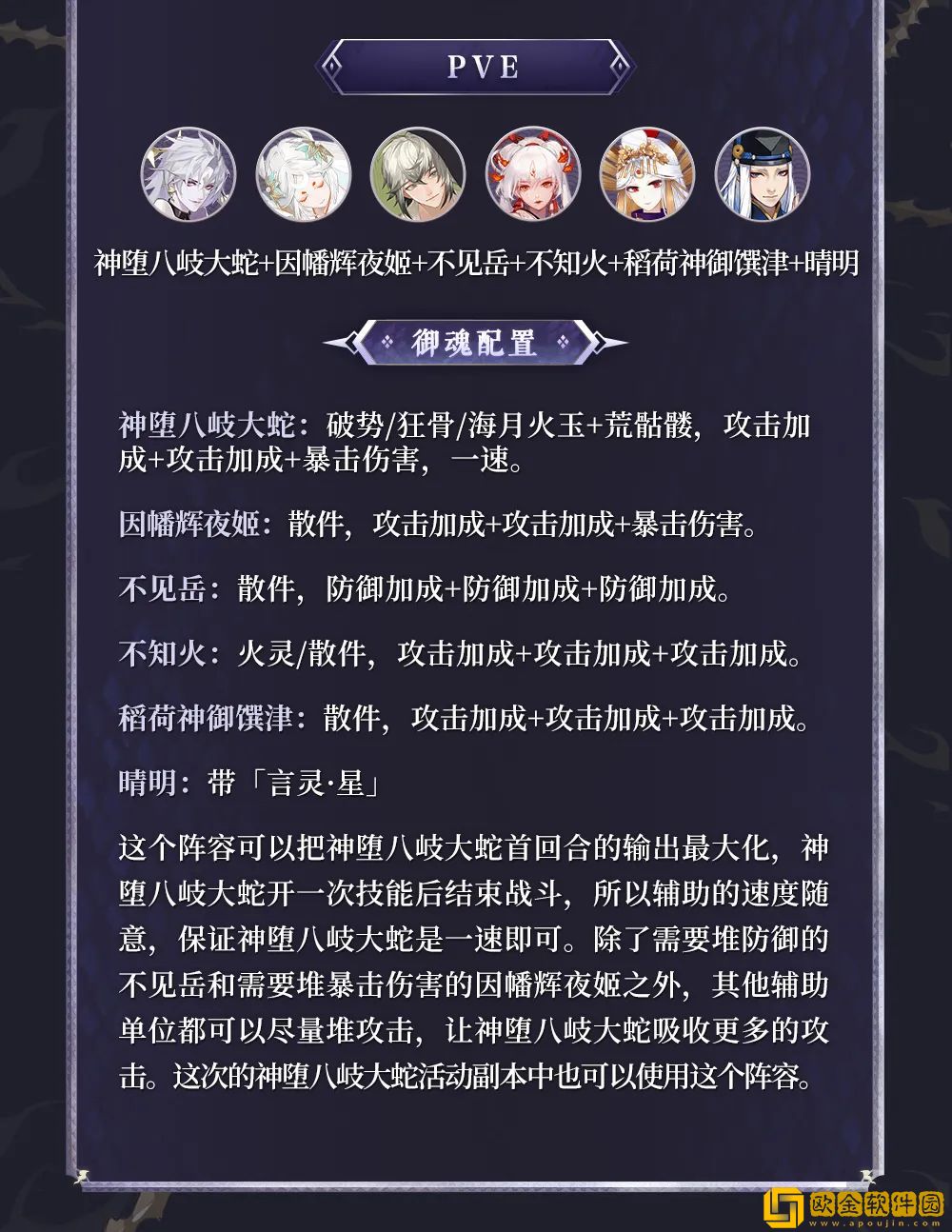 阴阳师神堕八岐大蛇御魂搭配 神堕八岐大蛇值得培养吗图片4