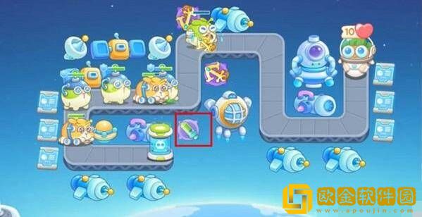 保卫萝卜4太空穿越第18关通关攻略