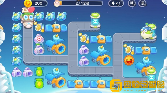 保卫萝卜4太空穿越40关过关攻略