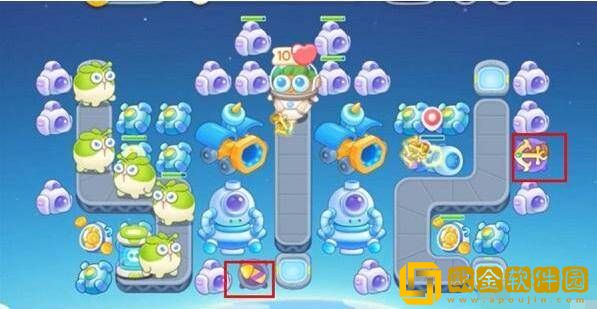 保卫萝卜4太空穿越第12关通关攻略