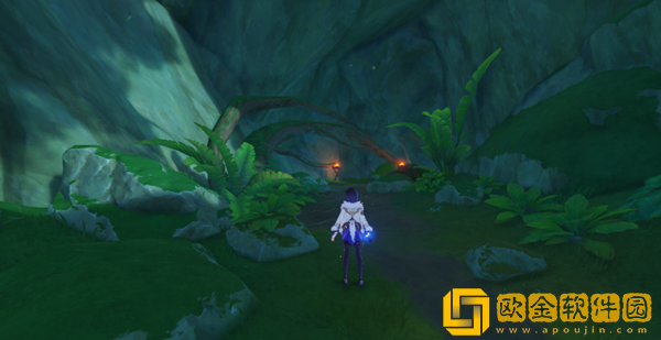 原神茸蕈窟右边草神瞳详细位置