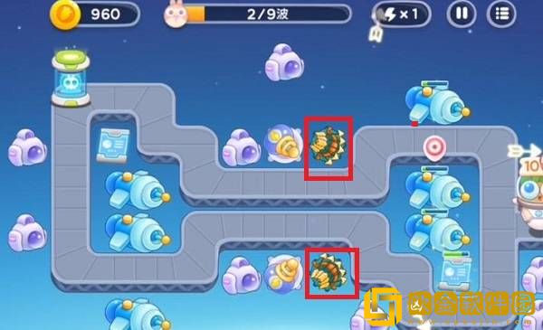 保卫萝卜4太空穿越第22关通关攻略