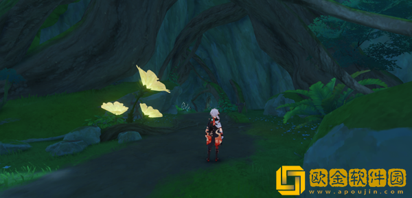 原神茸蕈窟右边草神瞳详细位置