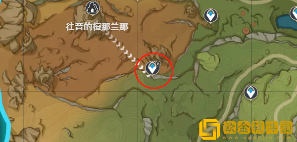 原神往昔的桓那兰那下方传送锚点解锁攻略