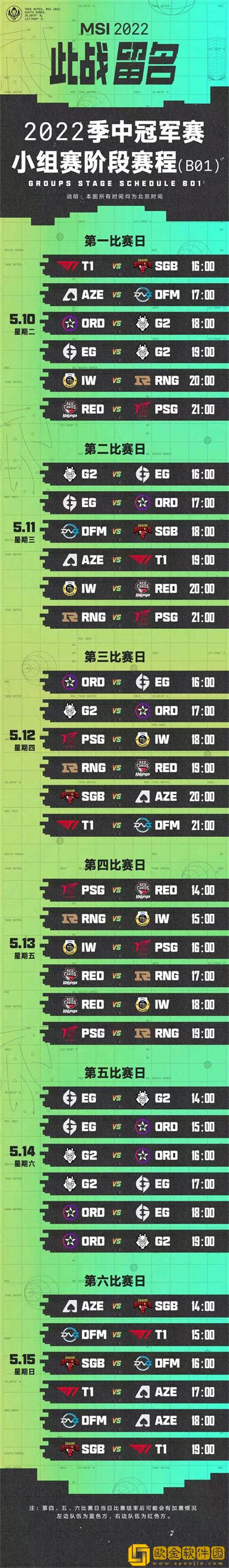 「2022msi赛程」2022msi赛程对阵表最新是什么