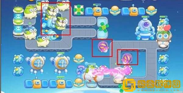 保卫萝卜4太空穿越第14关通关攻略