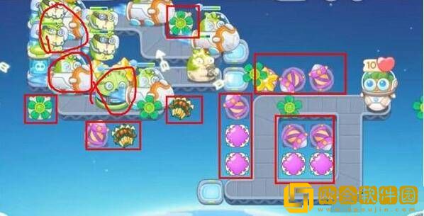 保卫萝卜4太空穿越第14关通关攻略