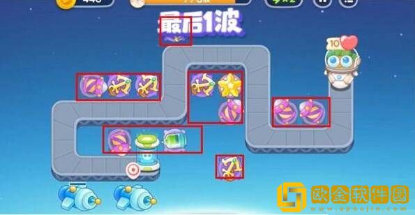 保卫萝卜4太空穿越第18关通关攻略