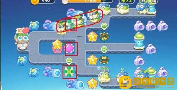 保卫萝卜4太空穿越第13关通关攻略