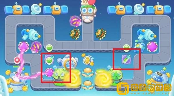 保卫萝卜4太空穿越第20关通关攻略