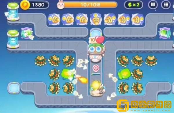 保卫萝卜4太空穿越第23关通关攻略