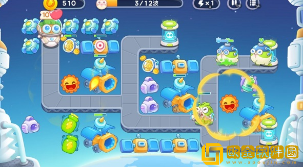 保卫萝卜4太空穿越40关过关攻略