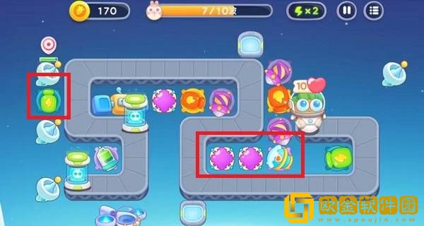 保卫萝卜4太空穿越第6关通关攻略