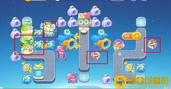 保卫萝卜4太空穿越第12关通关攻略