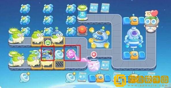 保卫萝卜4太空穿越第17关通关攻略