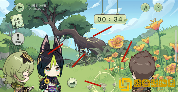 原神巡林小队三号林区完成攻略