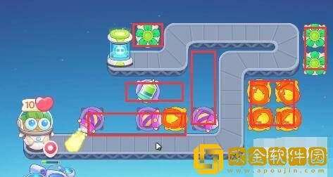 保卫萝卜4太空穿越第10关通关攻略