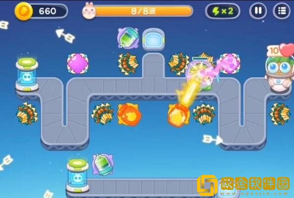 保卫萝卜4太空穿越第21关通关攻略