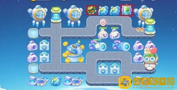 保卫萝卜4太空穿越16关通关攻略