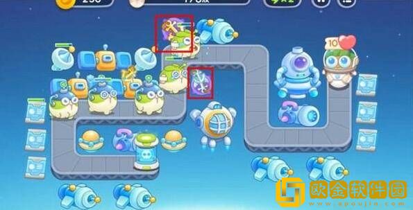 保卫萝卜4太空穿越第18关通关攻略