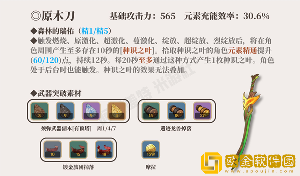 原神中原木刀适合那些角色 适用角色推荐一览